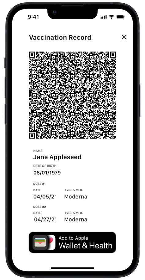 smart health card to apple wallet|apple wallet health records.